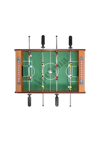 Ahşap Langırt 4 Kol-12 Figürlü Masa Maçı-football Masa Oyunu - Ayaksız Ahşap Langırt Açık Ceviz