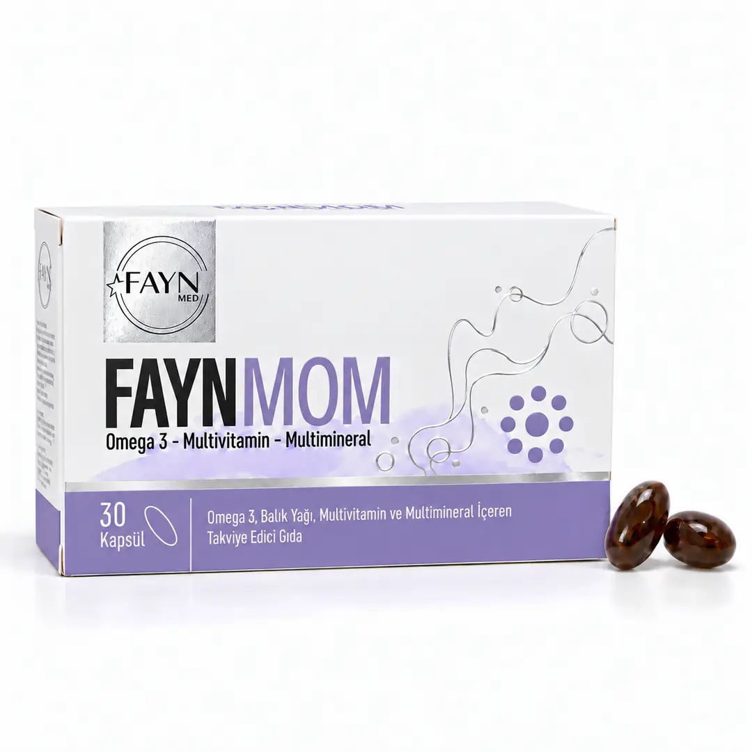 Faynmom Gebelik Öncesi, Hamilelik Ve Emzirme Dönemi İçin Omega-3 Dha , Folik Asit, Demir Ve İyot İçeren Multivitamin 30 Kapsül