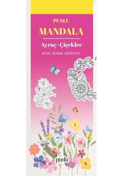 Mandala Ayraç - Çiçekler