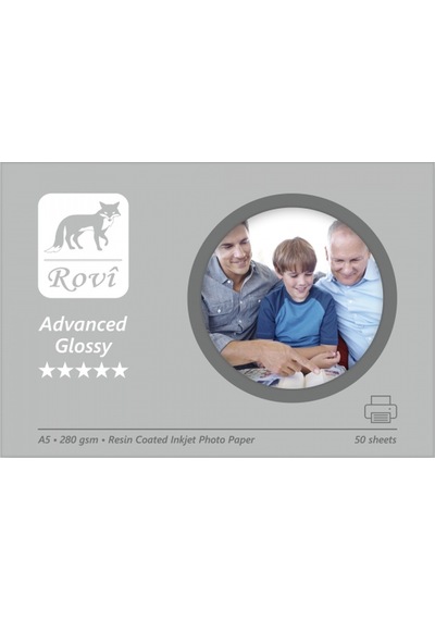 Rovi Advanced Parlak Fotoğraf Kağıdı - 280Gsm - 50 Yaprak A2