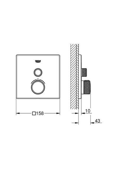 Smartcontrol Ankastre Termostatik Duş Bataryası - 29123000 Diğer
