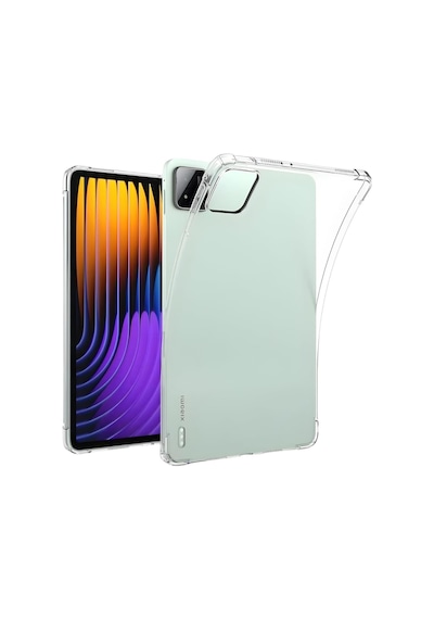 Xiaomi Pad 7 Pro Kılıf Şeffaf Silikon Köşe Korumalı Crystal Clear Darbe Emici Arka Kapak Arka Kapak Xiaomi Pad 7 Pro Kılıf Şeffaf Silikon Köşe Korumalı Crystal Clear Darbe Emici Arka Kapak Arka Kapak