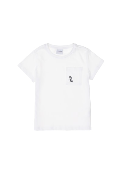 U.S. Polo Assn. Erkek Çocuk Beyaz Bisiklet Yaka Tişört 50298096-VR013 U.S. Polo Assn. Erkek Çocuk Beyaz Bisiklet Yaka Tişört 50298096-VR013