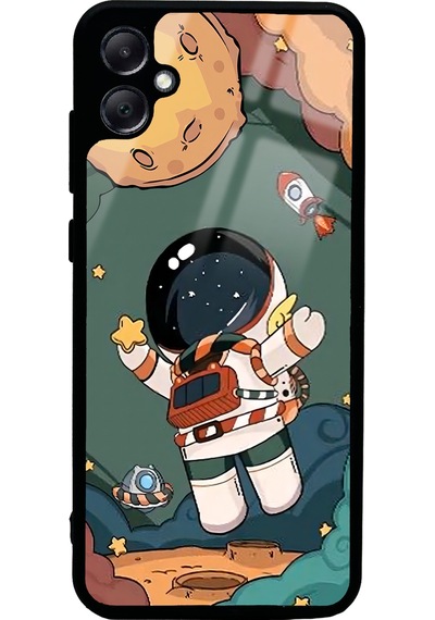 Samsung Uyumlu A05 Anime Astronot Tasarımlı Glossy Telefon Kılıfı Çok Renkli