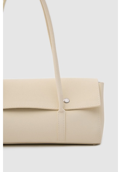 Shule Bags Mari Vintage Baget Çanta Butter Yellow Krem