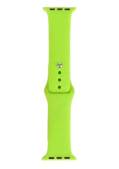 Apple Watch Uyumlu Ultra 49mm Band Serisi Klasik Kordon Silikon Strap Kayış - Yeşil
