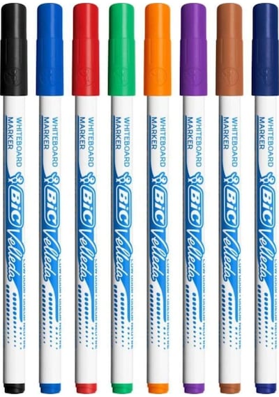 Bic Velleda Çocuk Beyaz Tahta Kalemi 8'Li Poşet
