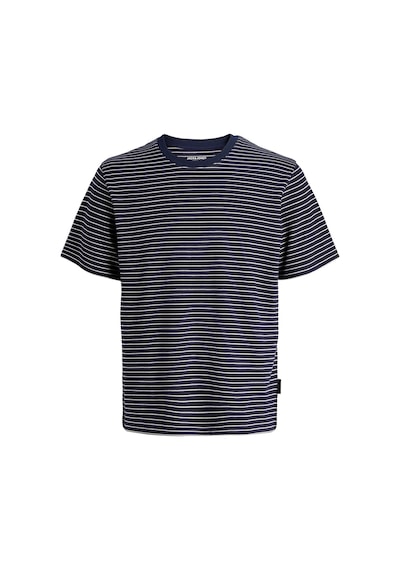 Jack & Jones Erkek T Shirt 12288015 Lacivert-beyaz Lacivert - Beyaz