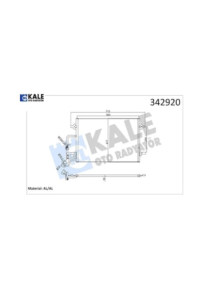 Klima Kondenseri Passat-variant Superb Al-al Kale Radyatör 3b0260401b/ 3b0260401/ 3b0260401a