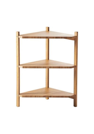 Bambu Banyo Raf Ünitesi 34X60 Cm Meridyendukkan Üçgen Model Banyo Diğer