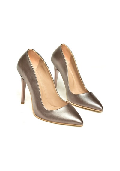 Fox Shoes Platin Kadın Topuklu Ayakkabı 8922151909 Platin