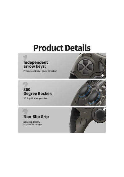 Leons Usb Joystick Gamepad Oyun Kolu Pc Bilgisayar Laptop Uyumlu