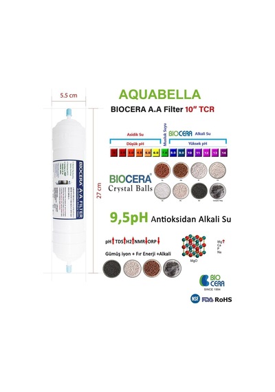 Aqua Bella Amerikan Filtreli Su Arıtma Cihazı Biocera Nsf Onaylı