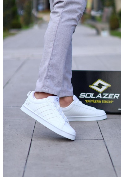 Solazer 058 Beyaz Erkek Sneaker Ayakkabı Beyaz