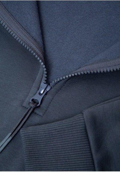Yarım Fermuarlı Sweatshırt Ombre Mavi
