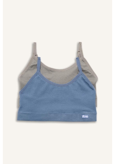 Defacto Dikişsiz Seamless 2li Bra H1063a826spbe746 Mavi-be746