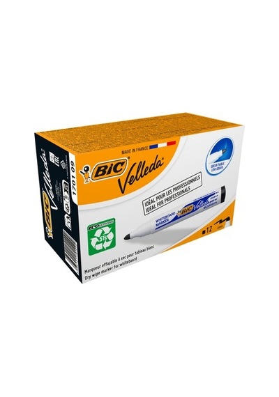 Yuvarlak Uçlu Beyaz Tahta Kalemi, 12'li Paket 103 Ivory