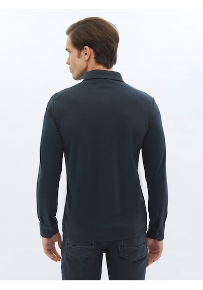 Kip Lacivert Düz Regular Fit Casual Gömlek 4112002 Lacivert