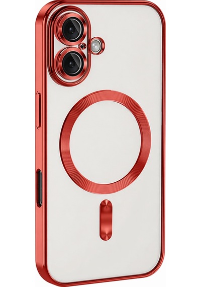 Apple İphone Uyumlu 16 Kılıf Kross Magneticsafe Kapak - Kırmızı Renk
