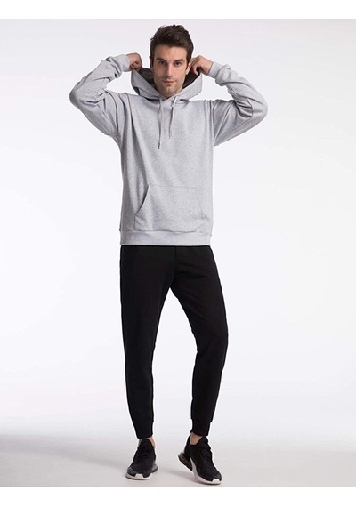 Unisex Oversize Kapüşonlu Sweatshirt Gri