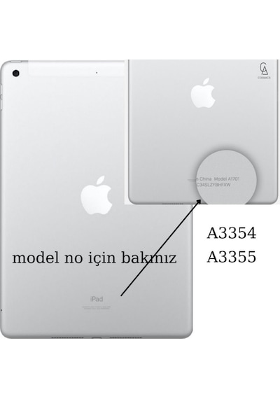 Apple Uyumlu iPad, A16 11.nesil A3354-a3355 Dönebilen Tablet Kılıfı + Ekran Koruyucu + Tablet Kalemi Kapaklı Kılıf