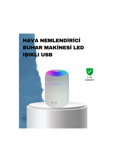 Mey İthalat Abs Gövdeli 300ml Usb Nemlendirici Beyaz, Gri, Pembe Renk
