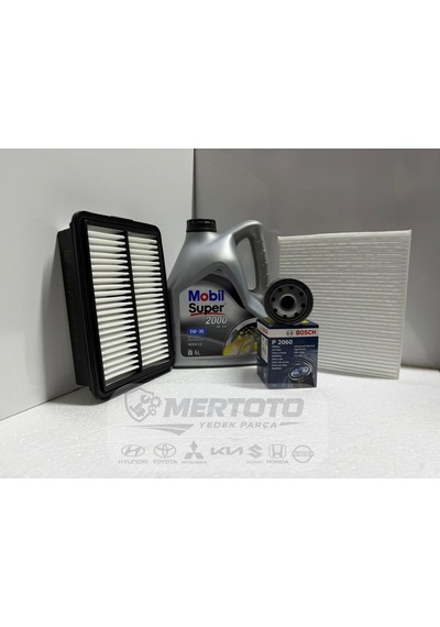 Hyundai İ30 Benzinli 11-17 5w-30 Yağ - Hava- Polen Bakım Seti 5W30 4Lt Hava Yağ Polen 4Lü Set
