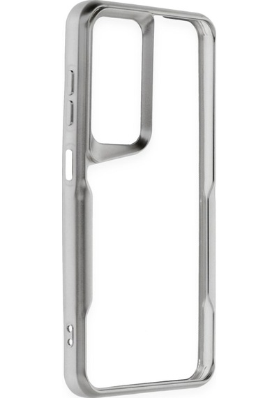 Samsung Galaxy Uyumlu A15 Boyi Seri Silikon Kapak Gümüş