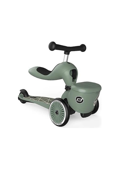 Scoot And Ride Highwaykick 1 Lifestyle Scooter - Green Lines 210621-96604 Haki