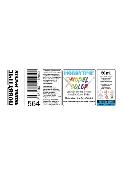 Hobbytime 564 50 Ml. Metal Yüzey İçin Boya Sökücü Paint Remover For Metal Surface
