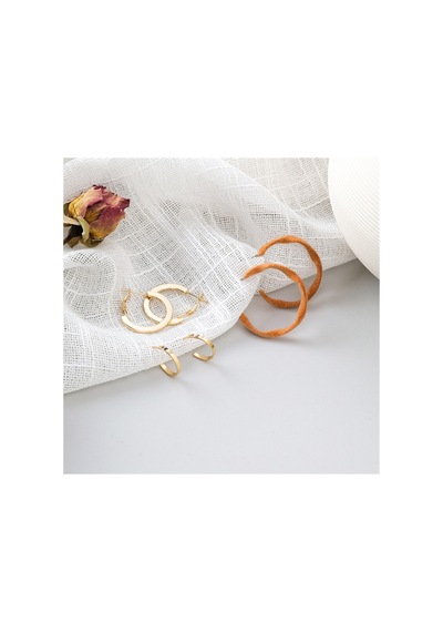 So-much Kadın 3'lü Halka Küpe Seti-1 Gold Oval - 225994667 Gold Oval - 225994667 Gold Oval