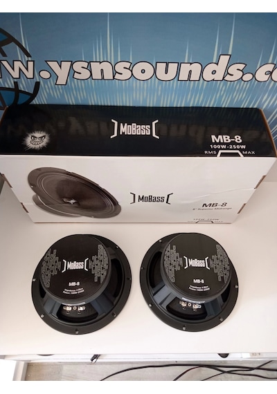 Mobass 20cm Midrange - Mobass Mb8 200w 100rms Midrange 20cm