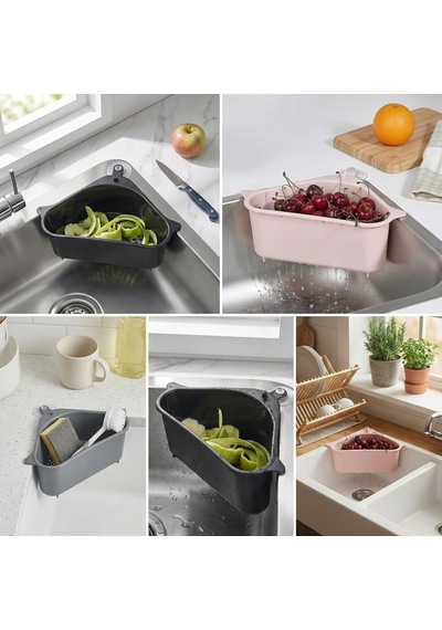Deconox Plastik Lavabo Çöp Filtresi Ve Süzgeci - Silikon Vantuzlu Asorti