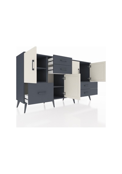 Hyperion Konsol 4 Raflı 5 Çekmeceli 4 Kapaklı 176x44x99 Antrasit- Antrasit-aytaşı/antrasit Hyperion Konsol 4 Raflı 5 Çekmeceli 4 Kapaklı 176x44x99 Antrasit- Antrasit-aytaşı/antrasit