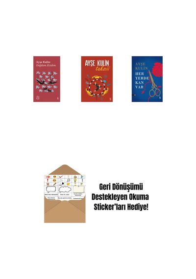Everest Açıkhava 19 - Doğdum. Kızdım + Taksiii + Her Yerde Kan Var Ciltli + Okuma Sticker'ları