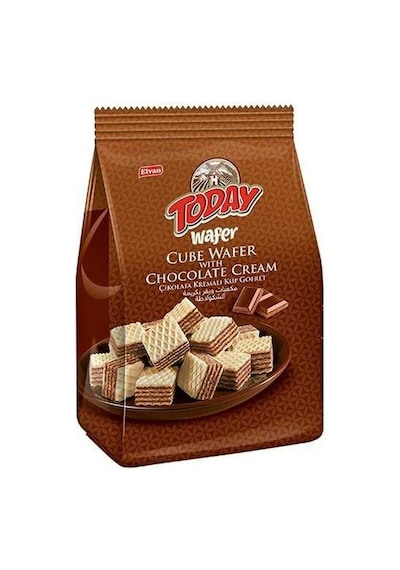 Today Küp Gofret Çikolatalı 200Gr. (1 Paket)