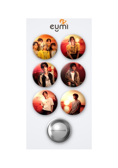 Txt The Star Chapter: Together 6'lı Metal Rozet Seti 58mm İğneli Buton Çanta Yaka Rozeti Çok Renkli