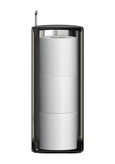 Joseph Joseph Easystore Luxe Paslanmaz Çelik Gizli Tuvalet Kağıdı Tutacağı, Kapaklı Stand, 3 Ruloya Kadar Hods Diğer