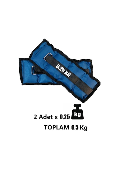0,25 Kg X 2 Adet Mavi El Ayak Bileği Ağırlığı + El Yayı Mavi