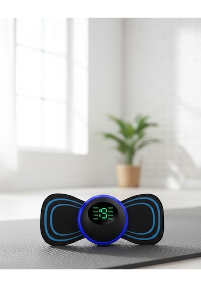 Mini Ems Vücut Masaj Cihazı Ayarlanabilir Seviye Ve Zamanlayıcı Sarı