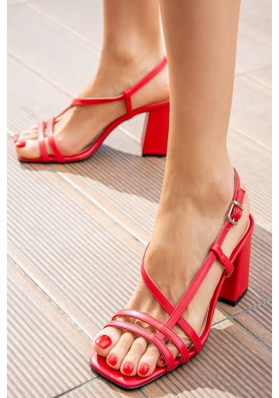 Fox Shoes Kırmızı Kadın Topuklu Ayakkabı H922741009