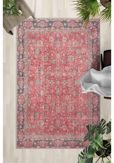 Kaymaz Taban Yıkanabilir Halı Mutfak, Salon, Yatak Odası İçin Modern Dijital Baskı Halı Slnhalı43 - 168 Çok Renkli