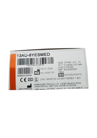 Yesmed Extra Power 13 No Kulaklık Pili 10paketx6adet 60adet Pil