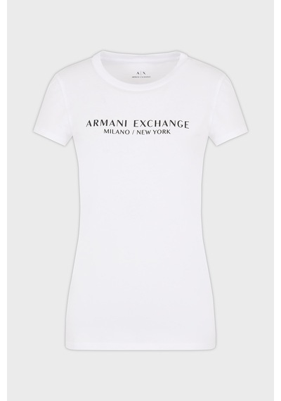 Armani Exchange Bayan T Shirt 8nytab Yjg3z 1000 Beyaz Beyaz