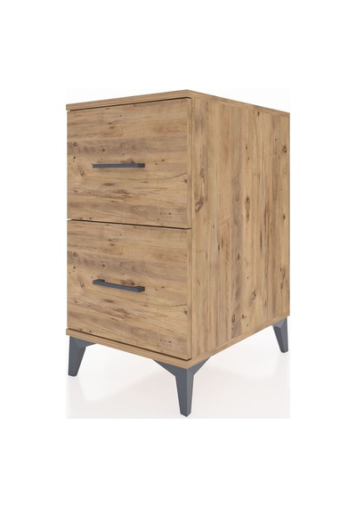 Kronos Komodin 2 Çekmeceli 44x59x80 Çam-çam Atlas Çam