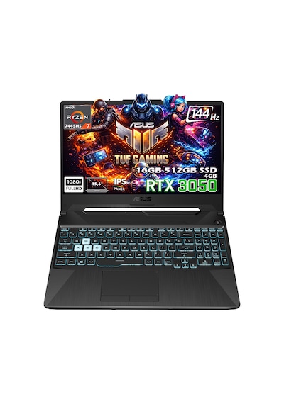 Asus TUF Gaming A15 FA506NCG-HN206-Gaming R7-7445HS 16 GB 512 GB SSD 4 GB RTX3050 15.6" Dos Dizüstü Bilgisayar