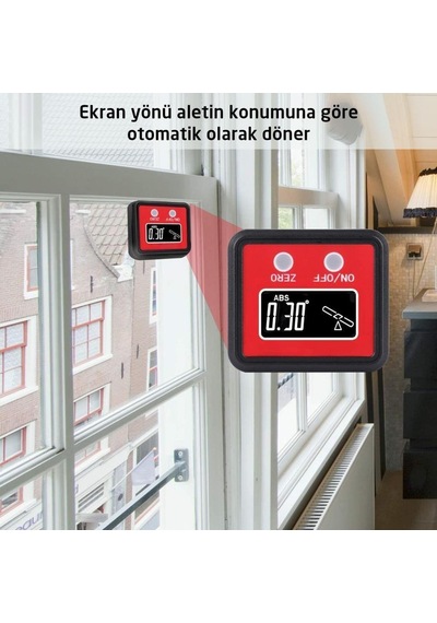 Rox Wood 0095 Dijital Mıknatıslı Açı Ölçer