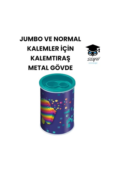Jumbo Ve Normal Kalemler İçin Kalemtıraş Metal Gövde