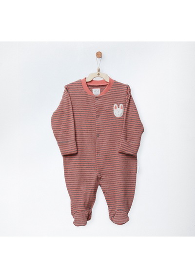 Andywawa Bebek Esnek Tulum Çizgili - Andywawa - Mercan - 3-6 Ay - Ac27191-mercan-3-6 Ay