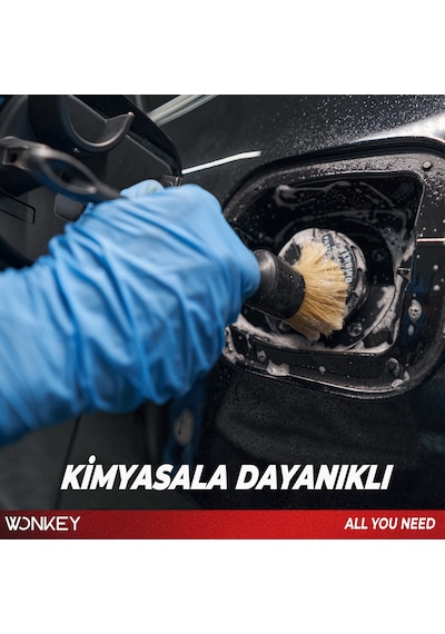 Wonkey - Oto Detay Temizlik Fırçası Klima Izgarası, Havalandırma Menfezi, Torpido, Konsol, Jant Ve Bijon Araları İçin Yumuşak Kıllı Araç Temizleme Fırçası 1